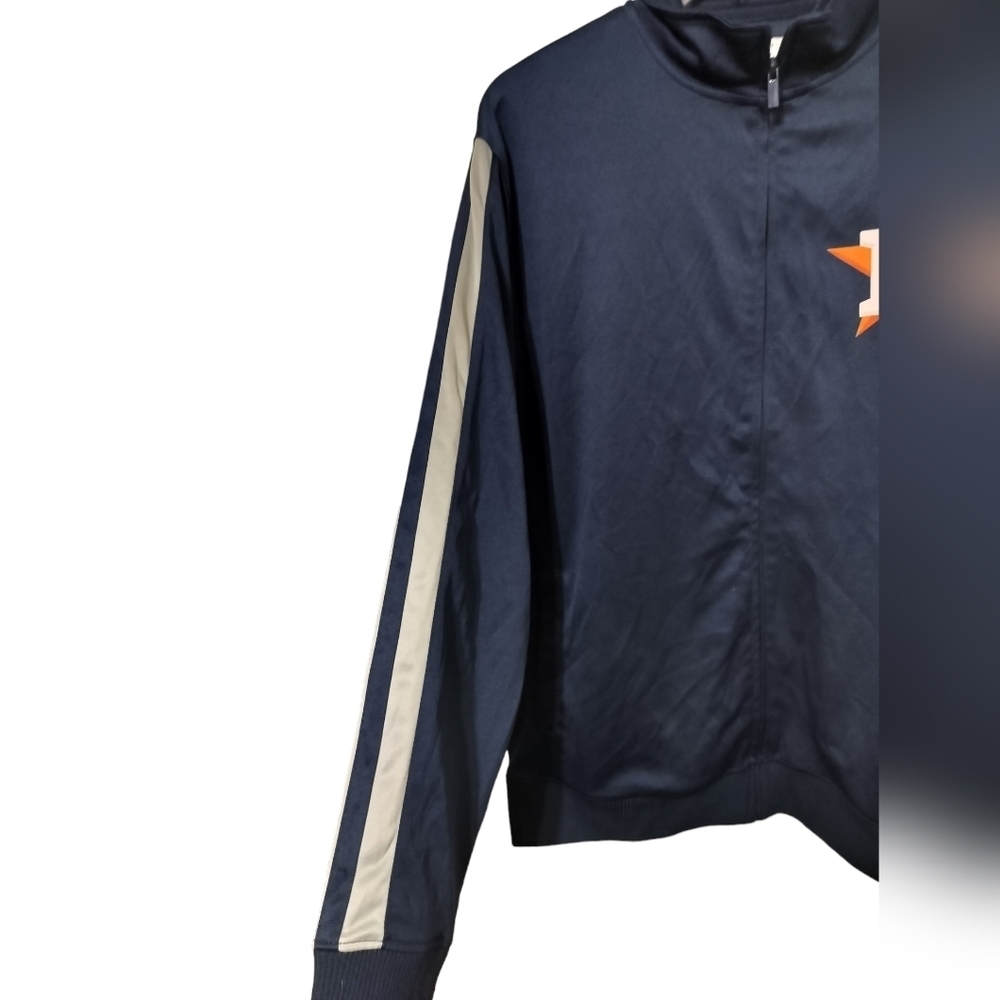 M374) Genuine Merchandise Navy Full Zip Front Houston Astros True Fan Jacket XL - Picture 4 of 8